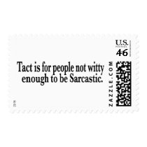 Tact Sacastic Postage Stamp