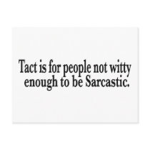 Tact Sacastic Postcard