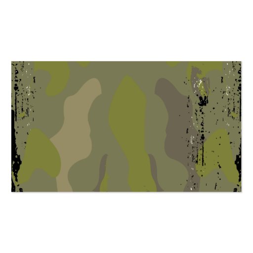 Tactical Camo Business Card Template (back side)
