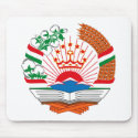 Tadjikistan Coat of Arms Mousepad