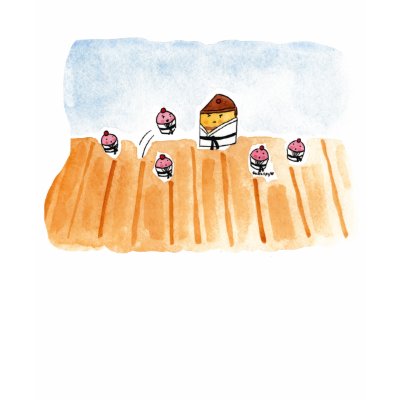 Tae Kwon Do Cupcakes and Cake T-shirts by cakespy
