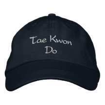 Tae Kwon Do Hat Embroidered Hats