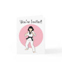 Tae Kwon Do Princess Party Invitations cards