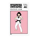 Tae Kwon Do Princess Postage Stamps