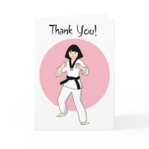 Tae Kwon Do Princess Thank You Cards