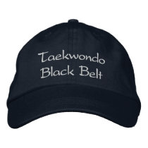 Taekwondo Black Belt - Navy Baseball Cap
