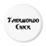 Taekwondo Chick Refrigerator Magnet