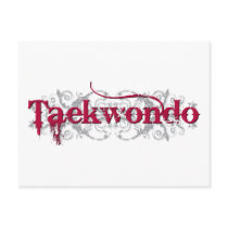 Taekwondo Red Post Card