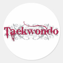 Taekwondo Red Sticker