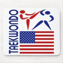 Taekwondo United States Mouse Pad