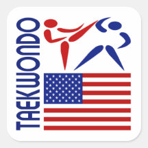 Taekwondo United States Sticker
