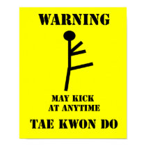 Taekwondo Warning posters by loraseverson Taekwondo Warning posters