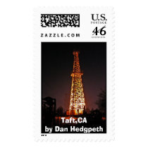 Taft Derrick, Taft,CA by Dan Hedgpeth postage by UncleDannie Taft Derrick, Taft,CA by Dan Hedgpeth postage
