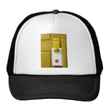 Tag on door handle hats