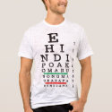 Tagalog Snellen Chart t-shirts