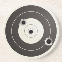 Taget shooting drink coaster