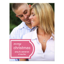 Tagged Photo Christmas Card-honeysuckle Custom Invite