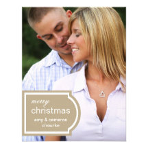 Tagged Photo Christmas Card-khaki Personalized Announcements