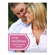 Tagged Photo Christmas Card-raspberry Invitations