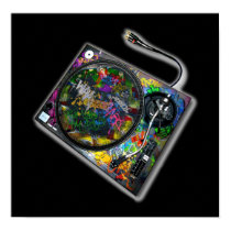 Tagged Turntable Poster posters
