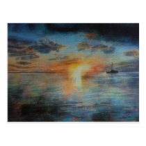 Tahiti Sunset postcards