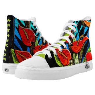 Tahitian Anthurium Gaugin Style (Personalized) Printed Shoes