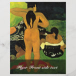 Tahitian en la playa de Gauguin Paul Tarjeton