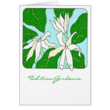 Tahitian Gardenia Greeting Card