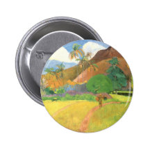 Tahitian Landscape, Mountains Tahiti, Paul Gauguin Pins