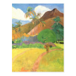 Tahitian Landscape, Mountains Tahiti, Paul Gauguin Postcards