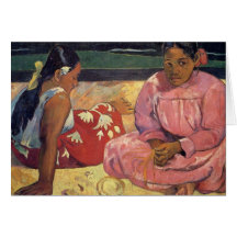 'Tahitian Women on the Beach' - Paul Gauguin Card