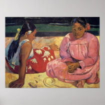 Tahitian Women on the Beach - Paul Gauguin Print