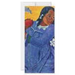 Tahitierin With Mango By Gauguin Paul Customized Rack Card