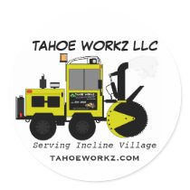 Tahoe Workz Llc Snow Removal Services stickers by TahoeWorkz Tahoe Workz Llc Snow Removal Services stickers