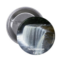 Tahquamenon Falls, Paradise, Michigan Pinback Buttons