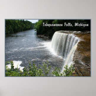 TahquamenonFalls, Paradise, MICHIGAN POSTER print