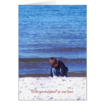 Tai and the Lake, Billows murmur a... - Customized Greeting Card