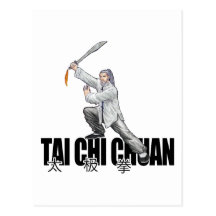 Tai Chi Broad Sword Post Card
