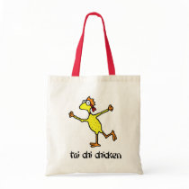Tai Chi Chicken Tote Bag by ticklemonkey Tai Chi Chicken Tote Bag