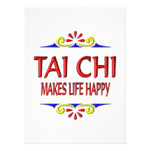 Tai Chi Makes Life Happy Custom Invitation