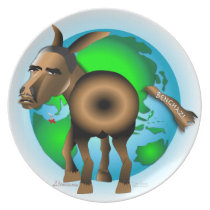 Tail on Donkey plates