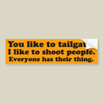 Tailgate Bumper Sticker bumper stickers