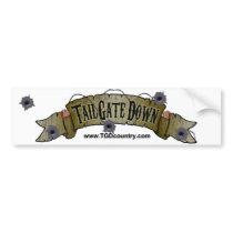 Tailgate Down Bumper Sticker