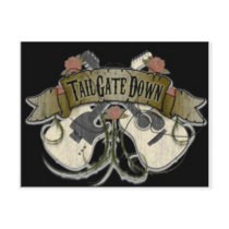 Tailgate Down Post Cards postcards