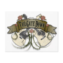 Tailgate Down Post Cards postcards