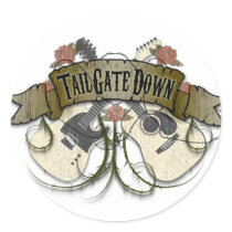 Tailgate Down Stickers