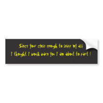 Tailgater Bumper Sticker Template