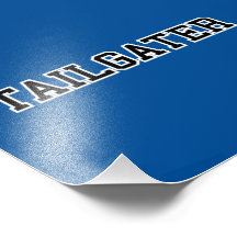 Tailgater Jersey Font - Any Team Colors Photo Print
