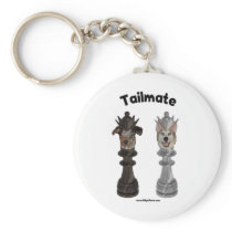Tailmate Chess Queen Dogs Key Chain