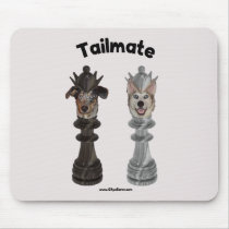 Tailmate Chess Queen Dogs Mousepads